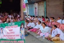 Manipur: women sit-in protest against death of Baby Sana