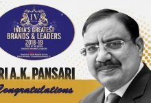 A K Pansari and RGS awarded with India’s greatest leaders and brands 2018-19