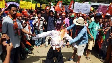 Mizoram: BJP protest against irregularities by CADC CEM