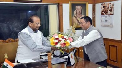 Mizoram: BJP's legislator Dr. B D Chakma calls on Governor