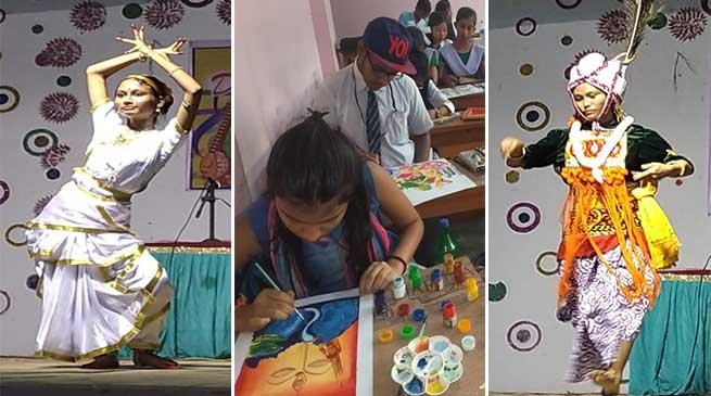 Kala Land School Sex Video - Assam: Students showcase music, painting talent at Kala Utsav