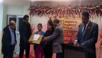 Assam: Daughters of Veer Naris presented with Laptop