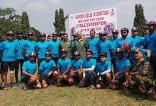 Assam: IAF cycling expedition flag in by AOC-in-C at Guwahati