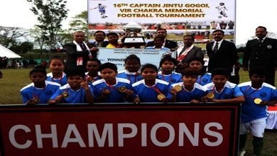Assam: 16th Capt Jintu Gogoi, vir chakra memorial football tournament in Dibrugarh concludes