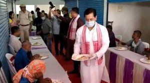 Assam: CM spend first day of Assamese New Year with homeless people in Dibrugarh