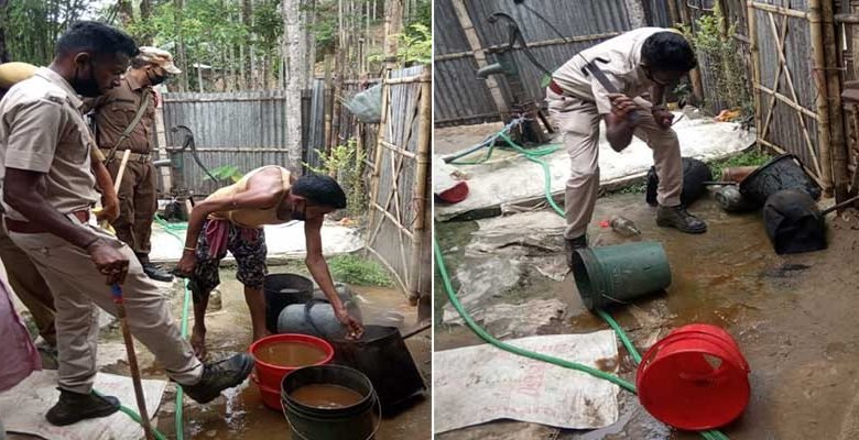 Assam: Huge quantity of wash, ID liquor destroyed in Hailakandi