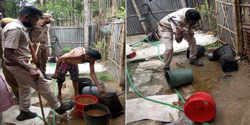 Assam: Huge quantity of wash, ID liquor destroyed in Hailakandi