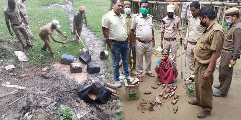Assam: Illicit distilled liquor, fermented wash destroyed in Hailakandi