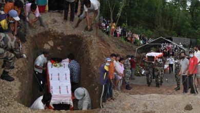  Manipur: Army bids adieu to its martyred soldier in liemakhong
