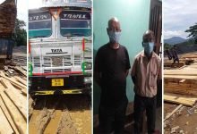 Assam: Timber-laden truck seized in Byrnihat, 2 persons apprehended
