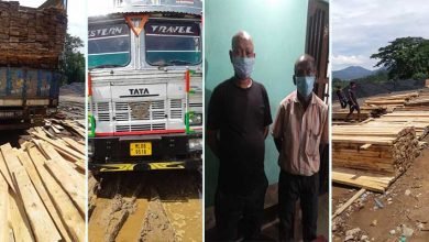 Assam: Timber-laden truck seized in Byrnihat, 2 persons apprehended