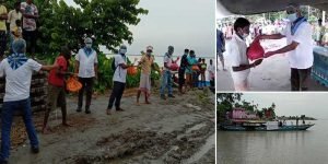 Assam: SSSSO distributed relief materials at Flood Relief Camp in Jengpari Village of Morigaon