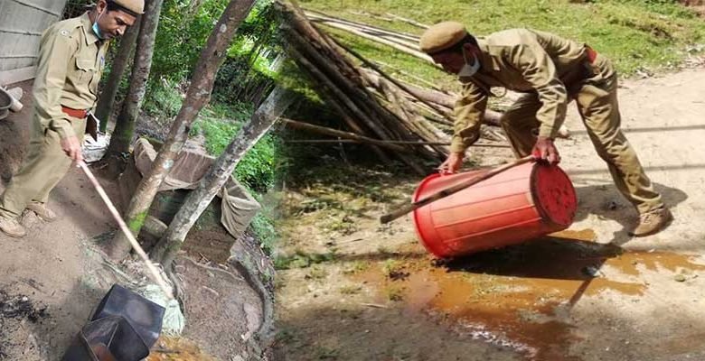 Assam:  Illicit liquor, fermented wash destroyed in Hailakandi