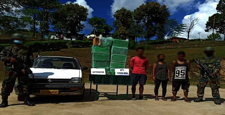 Mizoram: Three apprehended for carrying illegal detonators