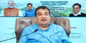 Assam: Nitin Gadkari lays Foundation Stone of country’s first Multi-modal Logistic Park in Jogigopha