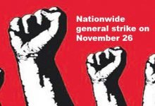 Trade unions called nationwide strike on Nov 26
