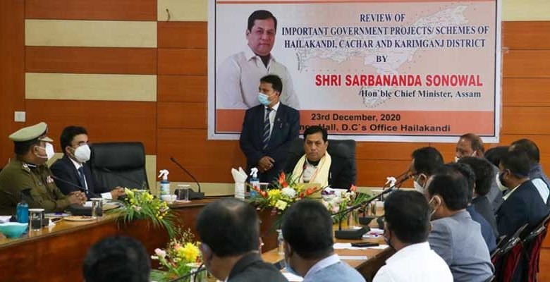 Assam: CM reviews government schemes, projects with DCs of Barak Valley
