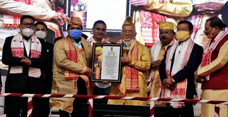 Assam CM presents Siu-Ka-Pha award to noted writer Yeshe Dorjee Thongchi