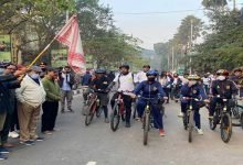 Assam: NCC cadets participate in environmental Bike hike