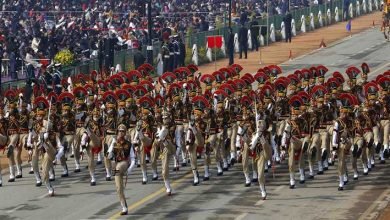   Jat Regimental Centre Marching Contingent has been adjudged as the best marching contingent among the three services during the R-Day Parade at the majestic Rajghat