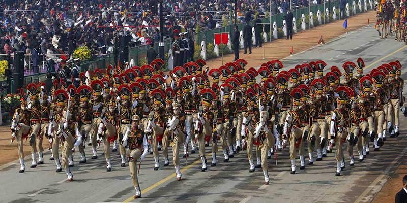   Jat Regimental Centre Marching Contingent has been adjudged as the best marching contingent among the three services during the R-Day Parade at the majestic Rajghat
