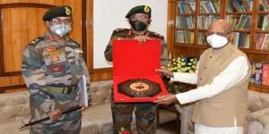 Assam: DG NCC visits  NCC group Guwahati,  meet Assam Governor