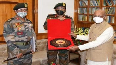 Assam: DG NCC visits  NCC group Guwahati,  meet Assam Governor