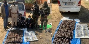 Assam: Security forces arrested two smuggler with huge cache of explosives on NH 37