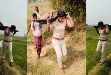 Lady SI Carries Homeless Man's Body after local villagers refused to come forward