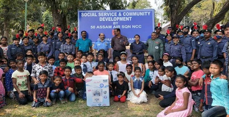 Assam: NCC Cadets visit SOS Chidlren's Village at Borjhar