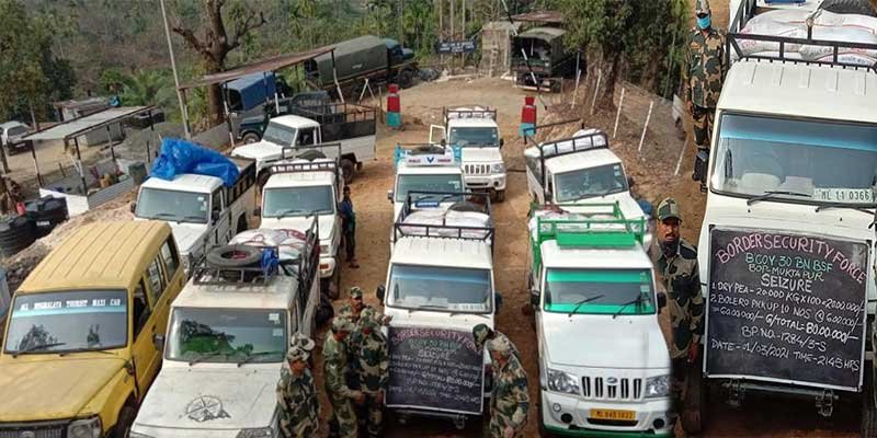 Meghalaya: BSF seizes dry peas worth Rs 20 lakhs