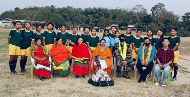 Nagaland- Security forces encourage girls football team, provide infrastructure in Dimapur