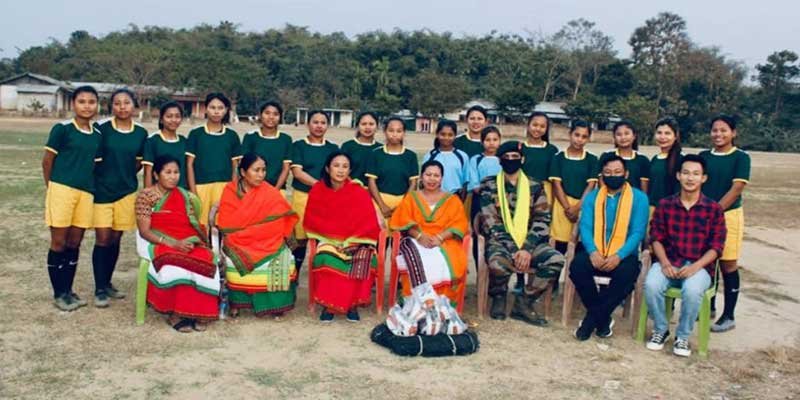 Nagaland- Security forces encourage girls football team, provide infrastructure in Dimapur