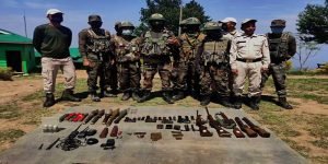 Manipur: security forces seize large number of arms and warlike stores along the Indo-Myanmar