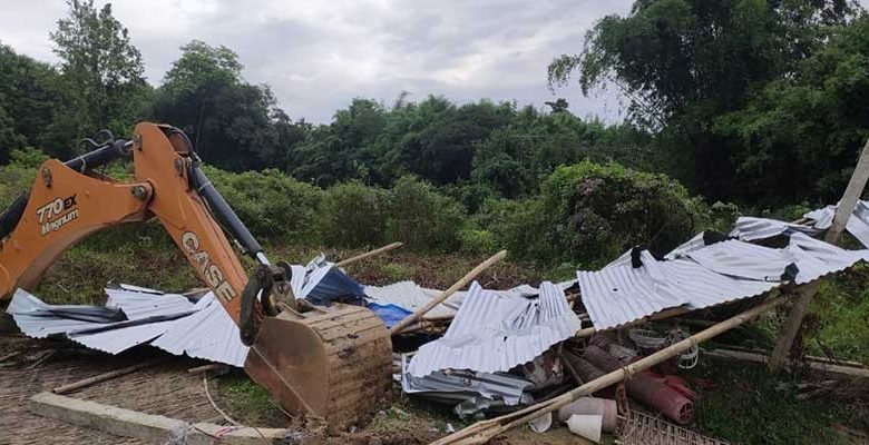 Assam: Eviction from forest land carried out in Borduar Reserve Forest