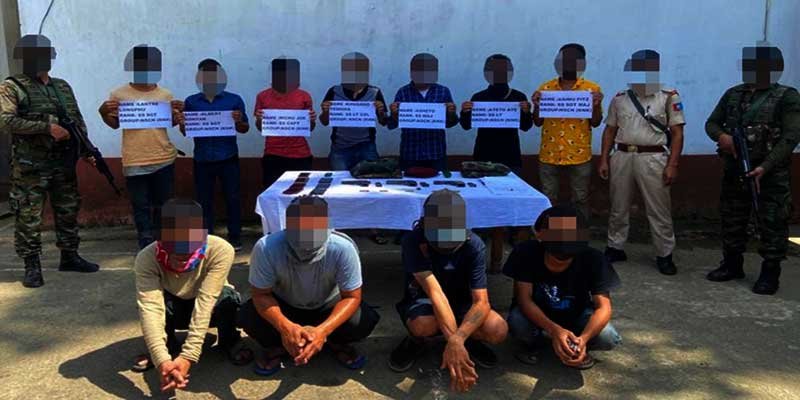 Nagaland: Security Forces apprehends 7 Cadres, 4 OGWs of Nikki Sumi Group