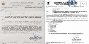 Arunachal: DCC, East Siang providing free meals to Health Care Workers