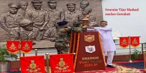 Assam: Swarnim Vijay Mashaal Brought to War Memorial at Guwahati