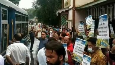 Protest Over Monetisation Plans On Darjeeling Himalayan Railways