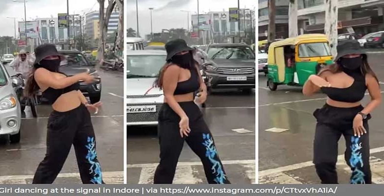 VIRAL VIDEO: Indore Woman Dances at traffic signal For Instagram Video