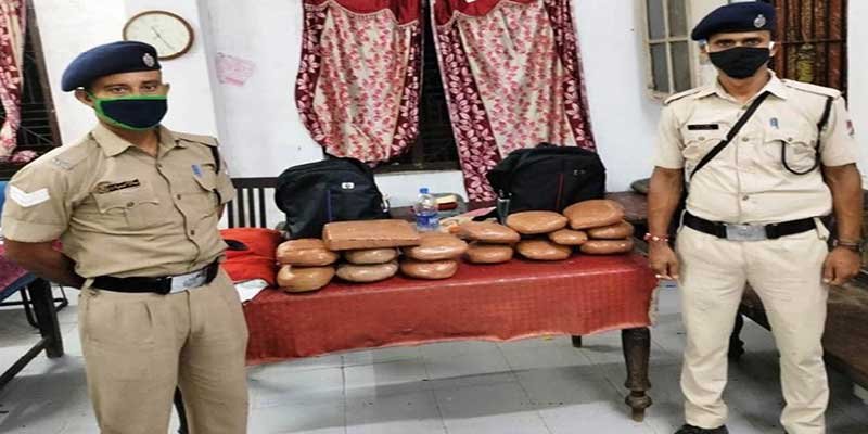 RPF of NF Railway recovered Ganja worth Rs 8.94 lakh from trains and stations