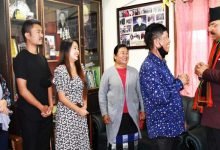 Nagaland- MoS Defence visits family of late Capt N Kenguruse, MVC at Kohima