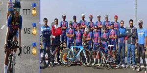Assam: Sonali Chanu of NF Railway won the best women cyclist title in 26th Senior National Road Cycling Championship