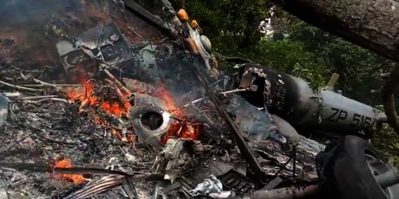 Chief of Defence Staff General Bipin Rawat's Chopper Crashes