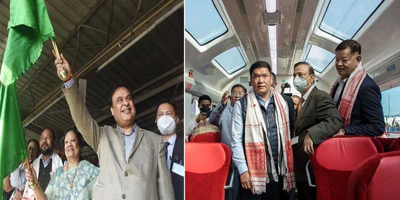 Assam: two more Vistadome train services flagged off in Northeast