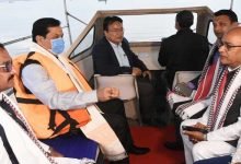 Manipur: Union Minister Sarbananda Sonowal inspects IWAI Jetty at Loktak Lake