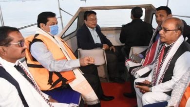 Manipur: Union Minister Sarbananda Sonowal inspects IWAI Jetty at Loktak Lake