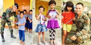 Assam: Army Distributes Learning Kits to underprivileged children at various tea gardens