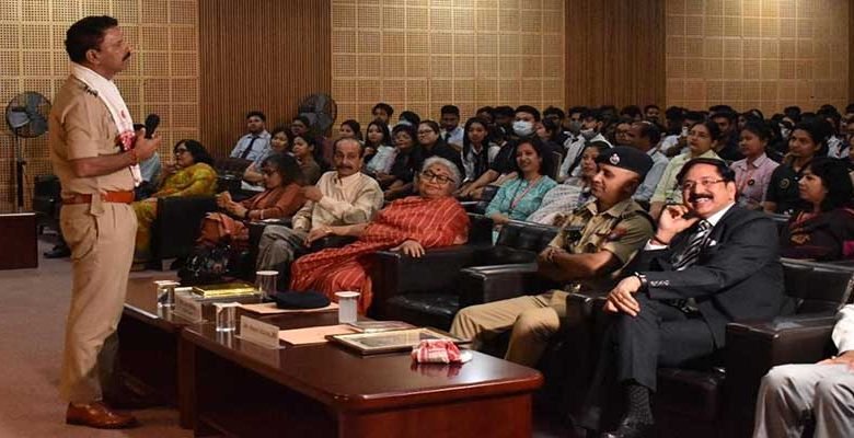 Assam Police kickstarts awareness on President’s Colour Award by interacting with RGU students