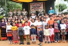 Manipur: Army distributed books and stationery to local students at Tamei